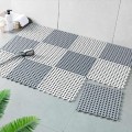 Thảm nhựa lót sàn nhà tắm, nhà vệ sinh, chống trơn trượt tiện dụng, Màu ghi