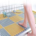 Thảm nhựa lót sàn nhà tắm, nhà vệ sinh, chống trơn trượt tiện dụng, Màu ghi