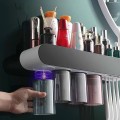 Bộ nhả kem đánh răng sang trọng dính tường siêu chắc, Bộ 2 cốc
