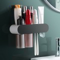 Bộ nhả kem đánh răng sang trọng dính tường siêu chắc, Bộ 2 cốc