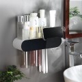 Bộ nhả kem đánh răng sang trọng dính tường siêu chắc, Bộ 2 cốc