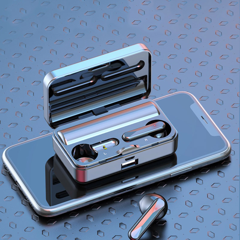 Tai nghe bluetooth cảm biến vân tay mặt gương led cao cấp