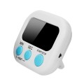 Đồng hồ hẹn giờ đếm ngược hẹn giờ điện tử mini tiện dụng, Màu trắng