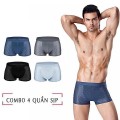 Combo 4 quần sịp nam kháng khuẩn siêu mát, Size 3XL - Loại sịp đùi