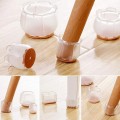 Bộ 4 dụng cụ bọc chân bàn ghế tiện lợi chống trơn trượt, Loại hình tròn size to (25-29mm)