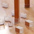 Bộ 4 dụng cụ bọc chân bàn ghế tiện lợi chống trơn trượt, Loại hình tròn size to (25-29mm)