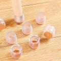 Bộ 4 dụng cụ bọc chân bàn ghế tiện lợi chống trơn trượt, Loại hình tròn size to (25-29mm)