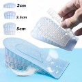 Cặp lót giày tăng chiều cao đệm silicon cực êm ái tiện dụng, 1 lớp lót - Cao 2cm	