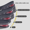 Cặp lót giày tăng chiều cao có đệm khí phù hợp mọi size chân, 1 cặp 1.5cm (lót mỏng)	