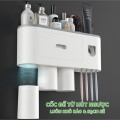 Bộ nhả kem đánh răng tự động kèm cốc từ tính tiện dụng, Bộ 3 cốc
