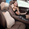 Bộ gối đầu tựa lưng cao su non giảm đau mỏi vai gáy, Màu đen