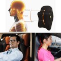 Gối tựa đầu xe ô tô cao su non giảm đau mỏi cổ vai gáy, Màu đen