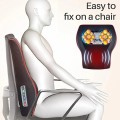 Gối massage cổ vai gáy hồng ngoại thư giãn cao cấp, Màu đen