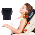 Gối massage cổ vai gáy hồng ngoại thư giãn cao cấp, Màu đen
