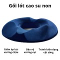 Đệm lót ghế ngồi y tế cao su non cao cấp cho người bệnh trĩ, Màu xanh đen	