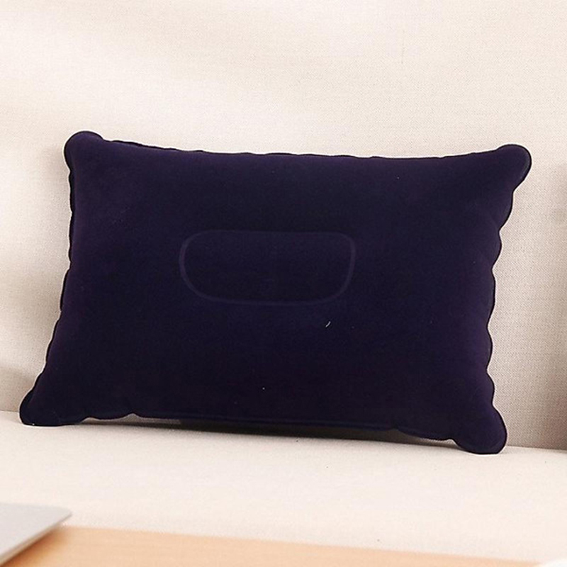 Gối nỉ bơm hơi gấp gọn dùng du lịch dã ngoại văn phòng