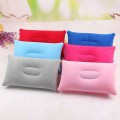 Gối nỉ bơm hơi gấp gọn dùng du lịch dã ngoại văn phòng , Màu xanh tím than	