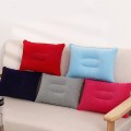 Gối nỉ bơm hơi gấp gọn dùng du lịch dã ngoại văn phòng , Màu xanh tím than	