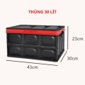 Thùng đựng đồ gấp gọn để cốp xe ô tô dung tích lớn, 30 lít (không kèm lót)
