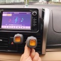 Vỉ 5 viên nước hoa kẹp cửa gió ô tô, khử mùi xe hơi, Màu vàng