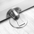 Chặn cửa chống va đập dán sàn tiện lợi, an toàn, Màu bạc