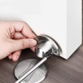 Chặn cửa chống va đập dán sàn tiện lợi, an toàn, Màu bạc