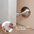 Chặn cửa nam châm siêu hít giữ cửa gỗ nặng chống gió lùa, Màu bạc