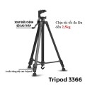 Gậy Tripod 3 chân 3366 cho máy ảnh, điện thoại chuyên dụng