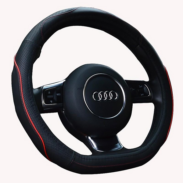 Bọc vô lăng da ô tô chữ D vát đáy chống bụi chống xước