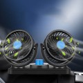 Quạt đôi mini xoay 360 độ 12V-24V tiện ích trên ô tô, Loại 24V cắm tẩu (dùng cho xe tải 2 bình ắc quy lớn)	