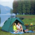 Lều cắm trại tự bung 210 x 200 x 135 cm cho 4 người chống nước, Màu xanh dương
