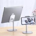 Giá đỡ điện thoại máy tính bảng để bàn hợp kim nhôm cao cấp, Màu bạc