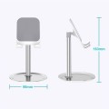 Giá đỡ điện thoại máy tính bảng để bàn hợp kim nhôm cao cấp, Màu bạc