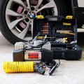 Máy bơm lốp ô tô 2 xi lanh 12V màn hình điện tử kèm hộp dụng cụ