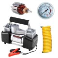 Máy bơm lốp ô tô 2 xi lanh 12V màn hình điện tử kèm hộp dụng cụ