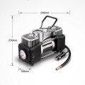 Máy bơm lốp ô tô 2 xi lanh 12V màn hình điện tử kèm hộp dụng cụ