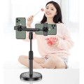 Giá đỡ 2 điện thoại để bàn tự điều chỉnh cao thấp