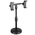 Giá đỡ 2 điện thoại để bàn tự điều chỉnh cao thấp