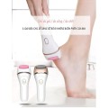 Máy chà gót chân, tẩy tế bào chết 3 đầu sạc pin tiện lợi