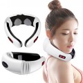 Máy massage cổ vai gáy 3D xung điện 6 chế độ kích hoạt mô sâu, Máy massage + 2 miếng dán