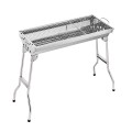 Bếp nướng than hoa BBQ ngoài trời gấp gọn chân cao tiện dụng