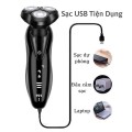 Máy cạo râu đa năng 3 lưỡi tiện dụng chống nước cao cấp