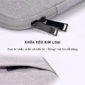 Túi chống sốc laptop, Macbook cao cấp siêu bền, Màu ghi -  Size 14 inch