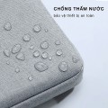 Túi chống sốc laptop, Macbook cao cấp siêu bền, Màu ghi -  Size 14 inch