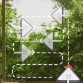 Cây lau kính xoay góc hình tam giác hút ẩm tốt