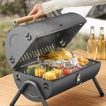 Bếp nướng than hoa BBQ 2 ngăn đa năng gấp gọn