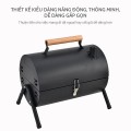 Bếp nướng than hoa BBQ 2 ngăn đa năng gấp gọn