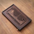 Khay trà bằng tre gỗ đựng ấm chén cao cấp, KT 30x18x3.8cm	