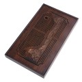 Khay trà bằng tre gỗ đựng ấm chén cao cấp, KT 30x18x3.8cm	