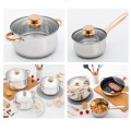 Bộ nồi đáy từ 6 món dùng được cho mọi loại bếp kèm vung kính